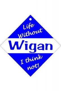Wigan Athletic Car/window signs / Personalised signs / slap on magnets