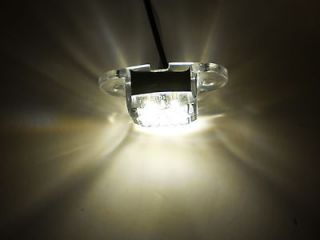 USA MADE TecNiq White Glow 4 LED Oval Dragon Light Accent Camper Boat
