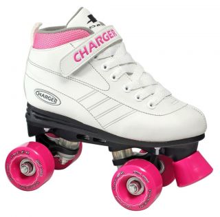 Charger Quad Kids Roller Skates White/ Pink