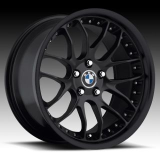 19 MRR GT7 Matt Black Rims Wheels BMW 525 528i 530i 540 545 M5 M3 19x8