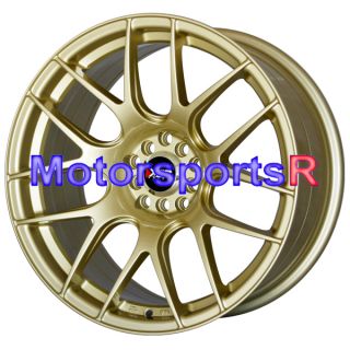 18 18x8 75 XXR 530 Gold Wheels Rims Concave Stance 5x114 3 06 13 Honda