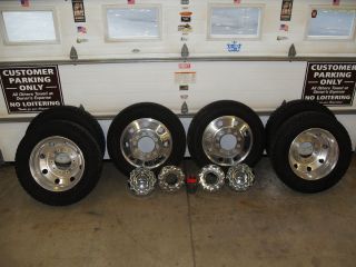 F450 Rims and Tires Including Sensors Caps and Lug Nuts F 450