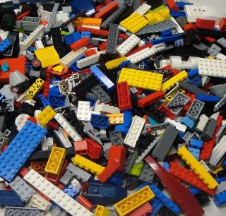 499 Lego Bricks Blocks Baseplates Wheels Bulk Parts Lot