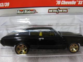  WHEELS PHILS GARAGE REAL RIDERS 70 CHEVY CHEVELLE SS BLACK 13 of 39