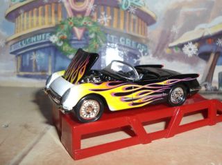 53 Chevy Corvette Flames Collectible Real Riders Hot Wheels