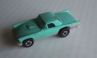 1977 Hot Wheels 57 Aqua Thunderbird Car Mattel Inc