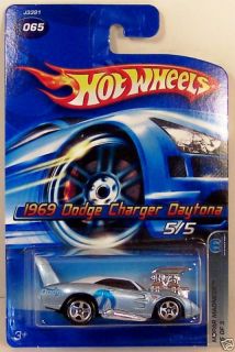Hot Wheels 1969 Dodge Charger Daytona Blue 1 64