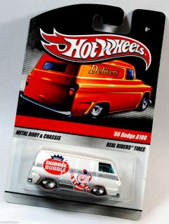 HOT WHEELS DELIVERY SERIES REAL RIDERS   DUBBLE BUBBLE   1966 66 DODGE