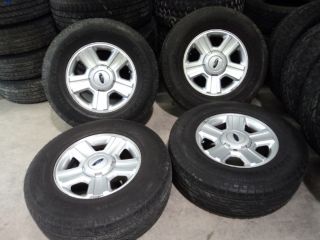 Factory 17 Ford F150 Aluminum Wheels and Continental 265 70R17 Tires