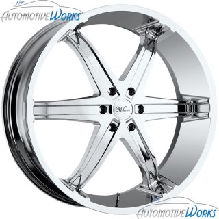  Milanni Kool Whip 6 5x120 65 5x4 75 18mm Chrome Wheels Rims Inch 20