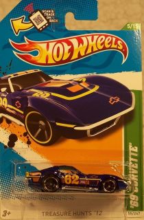 2012 Hot Wheels Treasure Hunt 50 69 Corvette 5 15