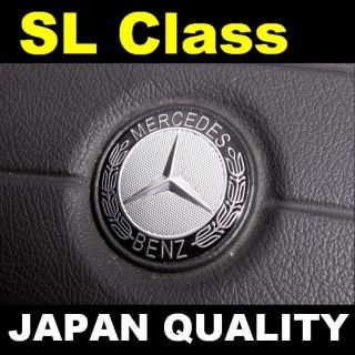 Mercedes Benz Black Logo SL Class Steering Wheel Emblem Horn Badge