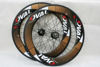 2011 Oval Concepts 985 Track Aero Wheel Carbon 700c 85mm Clincher
