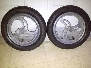 Jr Dragster Front Wheels and Tires Chopper Mini Bike