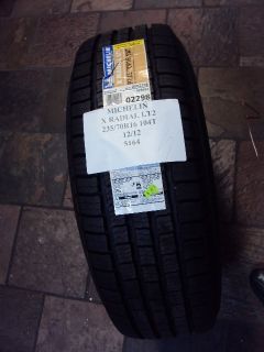 Michelin x Radial LT2 235 70R16 104T Brand New Tire