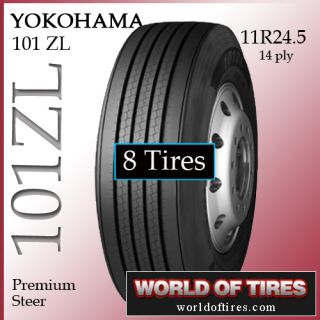 Tires Yokohama 101ZL Steer Tire 11R24 5 Semi Truck Tire 11 245