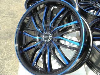 18 blue Wheels Fusion Pilot CRV RAV4 Element Altima TC Sonata 5x100