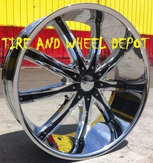 22 INCH DW29 RIMS AND TIRES 5X108 LINCOLN LS THUNDERBIRD JAGUAR S TYPE