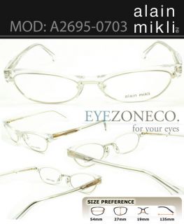 EyezoneCo Alain Mikli Eyeglass Full Rim Frame 2695 0703