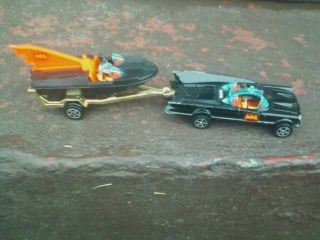 Corgi Batmobile Whizzwheels with Boat and Trailor