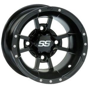 Raptor 660 700 9 ITP SS112 Sport Black Aluminum Wheels Rims