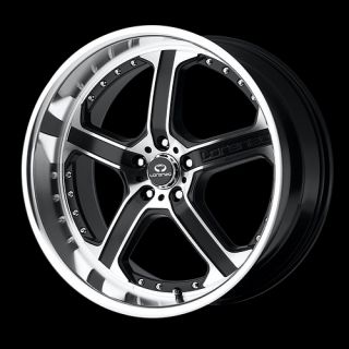 22 Black Polish Wheels Tire 5x115 Chrysler 300 Charger Magnum