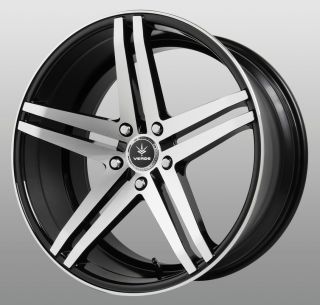 19 inch Parallax Black Wheels Rims Staggered 5x120 BMW 5 6 7 Series