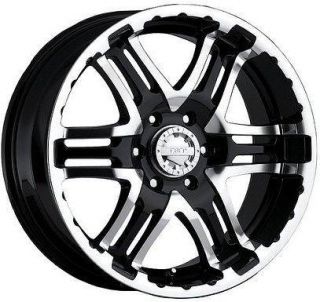 ALLOY DOUBLE PUMP BLACK WITH 265 75 16 FEDERAL COURAGIA MT WHEELS RIMS