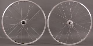 XT Disc or V Rim Brake XC 717 Mountain Bike Wheelset Wheels 26 Silver