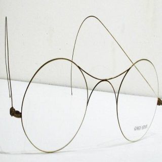 Huge Giorgio Armani Italian Display Eye Glasses Gold SG