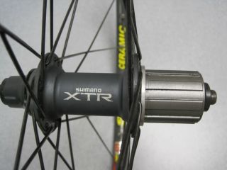 Rear mountain bike wheel Shimano XTR M950 hub w Mavic X517 Ceramic rim