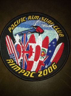 Rimpac Patch Rim of The Pacific Surf Club New