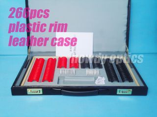 Set 266pcs Optical Trial Lens Case Plastic Rim Leather Case