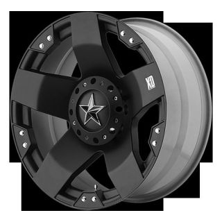 18 XD Rockstar Wheels 775 Black 18x9 Jeep F150 Silverado Dodge