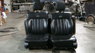 2004 2008 Ford F150 Harley Davidson Complete Black Leather Seat Set