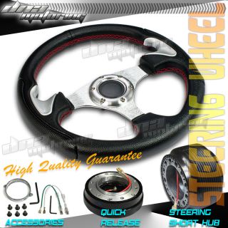 3pc Combo Quick Release Hub 320mm T310 Racing JDM Steering Wheel
