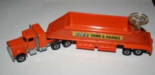 Hot Wheels Peterbilt Truck 1980 Bobs Sand Gravel Semi Truck