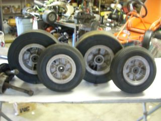 Vintage Go Kart Hands Wheels and Tires and Brakes