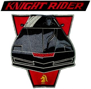 Knight Rider Replica David Hasselhoff Jacket Big Logos Embroidered