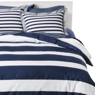 Room Essentials Rugby Stripe Duvet Cover Cover Set Navy King