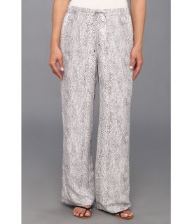 Calvin Klein Printed Drawstring Pant Womens Casual Pants (Gray)