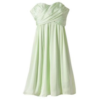 TEVOLIO Womens Plus Size Satin Strapless Dress   Mint   28W