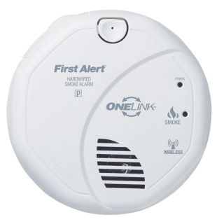 First Alert SA520B Smoke Alarm, Wireless 120V Hardwired Interconnectable OneLink w/ Battery Backup
