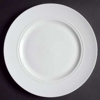 222 Fifth (PTS) Exeter Dinner Plate, Fine China Dinnerware   All White,Undecorat