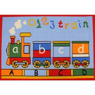Kids Rugs Non skid Train Kids Multi 46 X 61 (nylonPile Height: .2 inchesStyle: CasualPrimary color: MultiSecondary colors: MultiPattern: Baby/Kids/Tween Tip: We recommend the use of a non skid pad to keep the rug in place on smooth surfaces.All rug sizes 