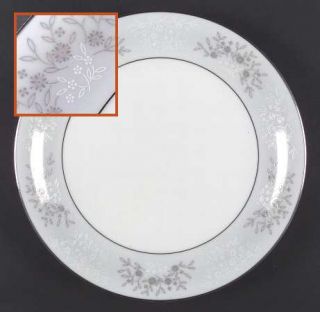 Noritake Blueridge Dinner Plate, Fine China Dinnerware   Blue & White Flowers On
