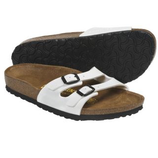 Birkenstock Ibiza Birko flor(R) Sandals (For Women)   WHITE PATENT (38 )