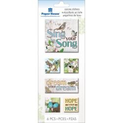 Paper House Canvas Sticker : Sing Your Song