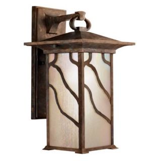 Kichler 9031DCO Outdoor Light, Arts and Crafts/Mission Wall Mount 1 Light Fixture Distressed Copper