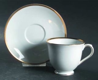 Nikko Band Of Gold Footed Cup & Saucer Set, Fine China Dinnerware   Fine China,